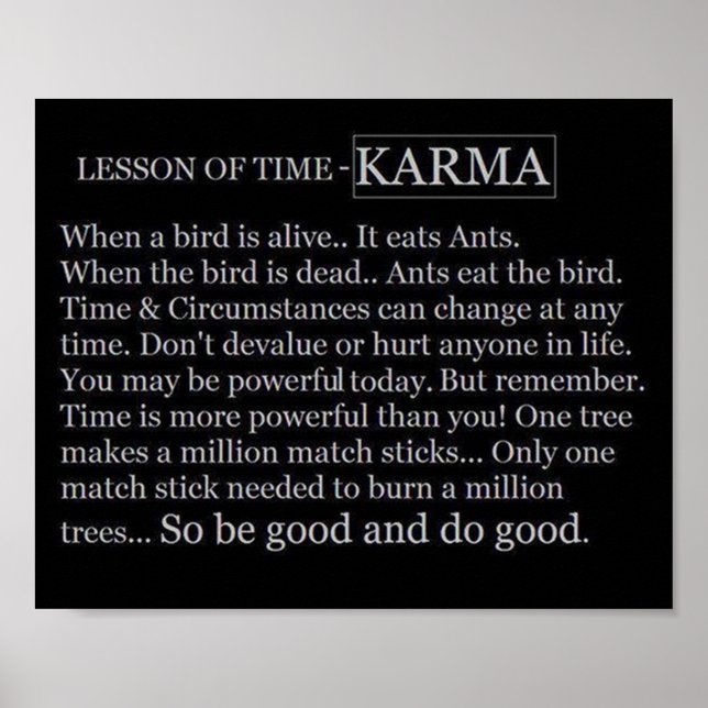 Time&Karma Poster (Front)
