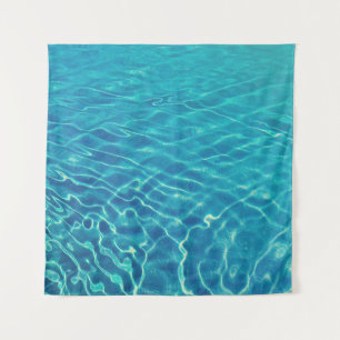 Time lapse photography of blue body of water tapestry