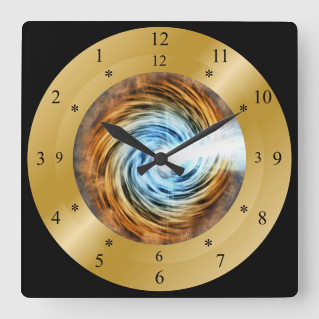 Time Machine Clock ~ Blazar Galaxy ~ Vortex ~ (Front)