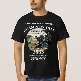 TIME MACHINE TRAVEL BATTLE OF CHAMPION HILL T-Shirt