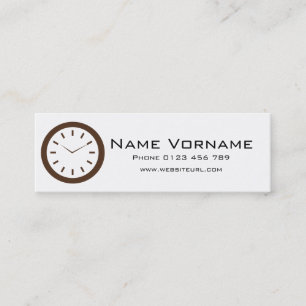 time mini business card
