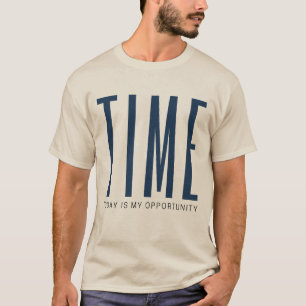 TIME Minimalist Typography T-Shirt – Modern Motiva