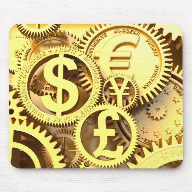 Time - money mouse pad (Front)