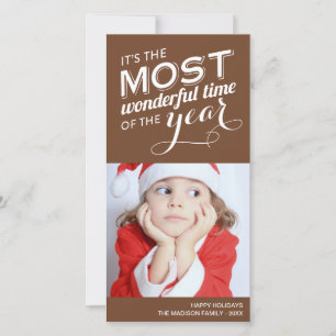 TIME OF THE YEAR   HOLIDAY PHOTO CARD