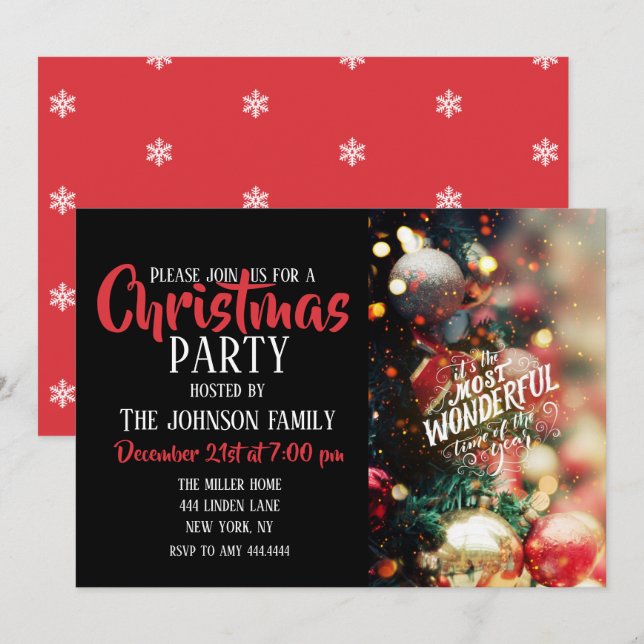 Time of the year invitation (Front/Back)