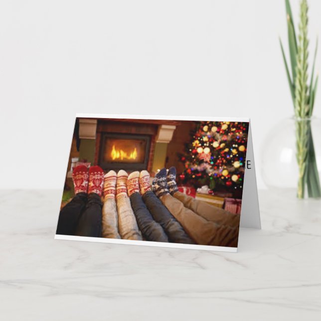 TIME OF YEAR TO "THINK OF YOU" CHRISTMAS HOLIDAY CARD (Front)