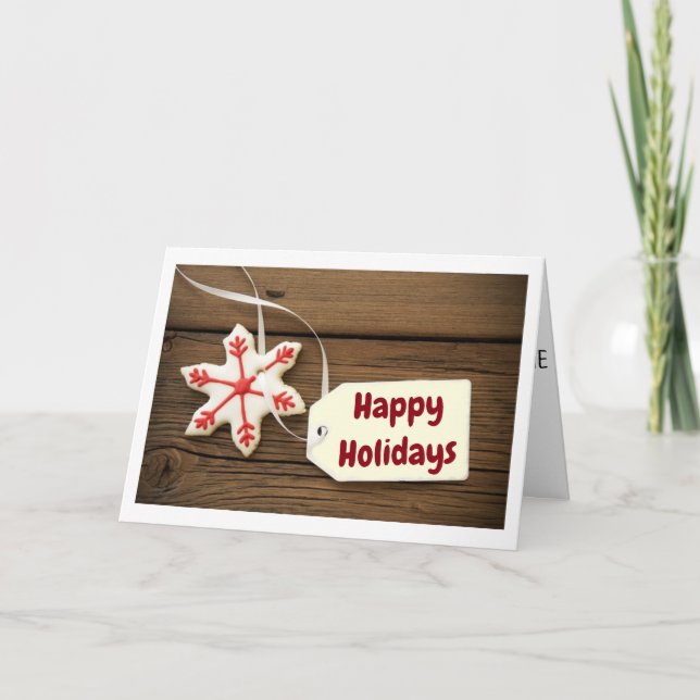 TIME OF YEAR TO "THINK OF YOU" CHRISTMAS HOLIDAY CARD (Front)