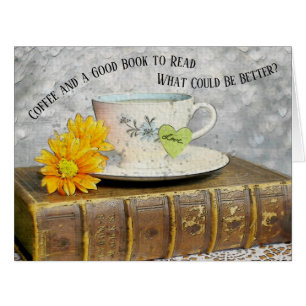 Time Off Vacation Café et un bon livre à lire