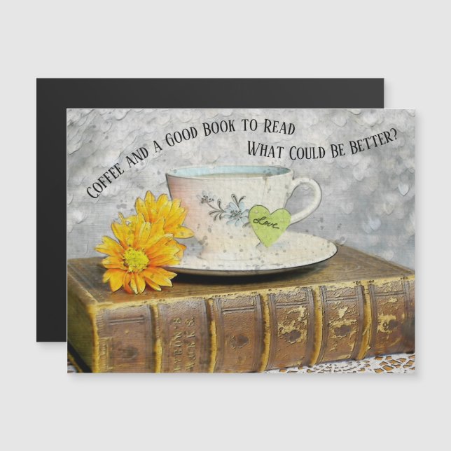 Time Off Vacation Coffee and a Good Book to Read (Front/Back)