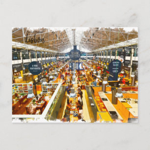Time out Market Lisbon Portugal Postcard