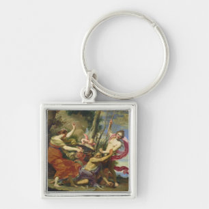 Time Overcome by Youth and Beauty Keychain