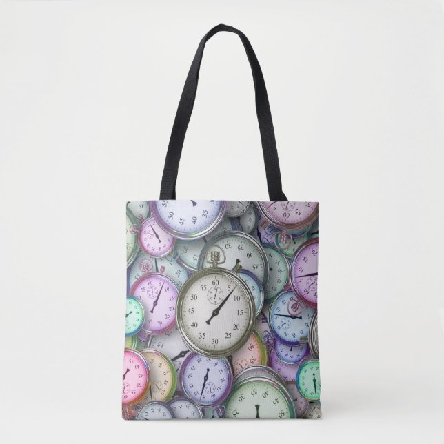 time piece tote bag (Front)