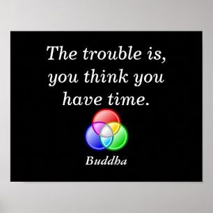 Time quote - art poster