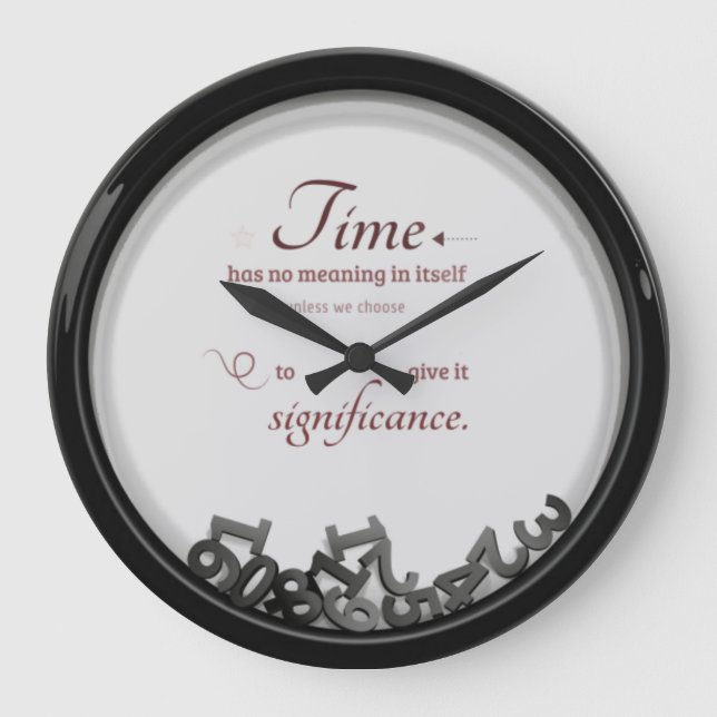 Time quote large clock (Front)