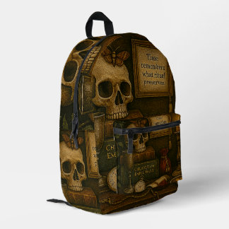 Time Remembers Printed Backpack