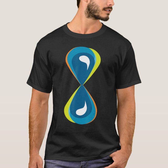 Time Sand Hourglass Hour Glass Water T-Shirt (Front)