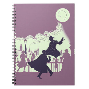 Time-Shadow Duel: Retro Noir Fantasy Notebook