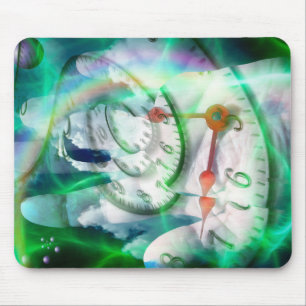 Time spiral in human hand mouse pad