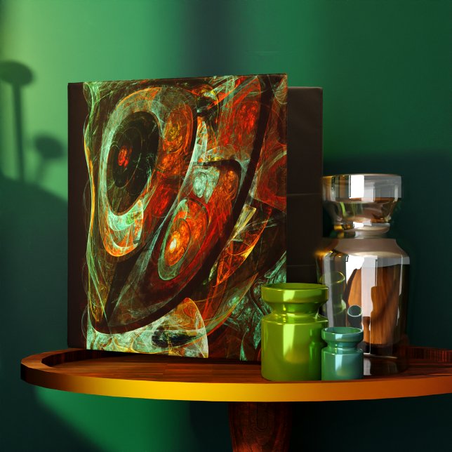 Time Split Abstract Art Binder (Time Split Abstract Art 3 Ring Binder)
