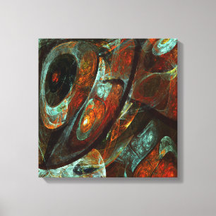 Time Split Abstract Art Canvas Print