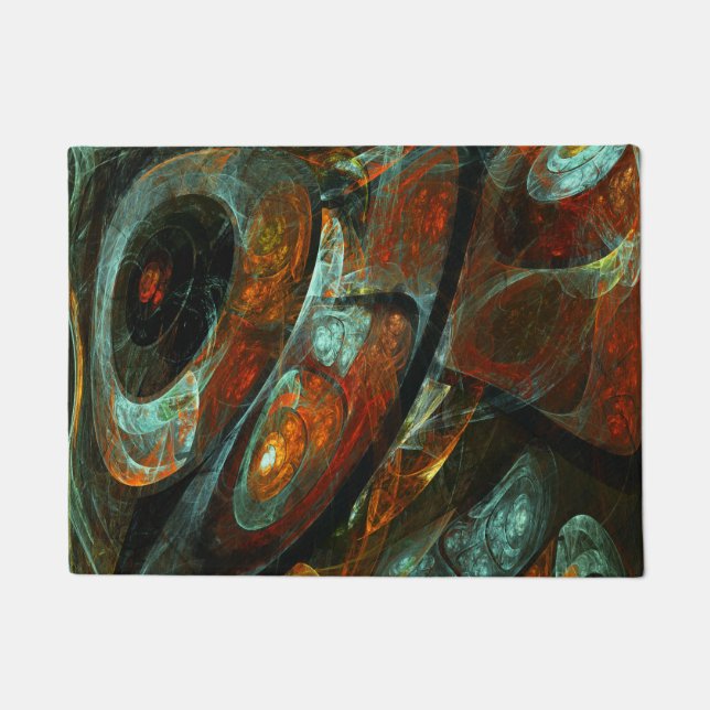 Time Split Abstract Art Doormat (Front)