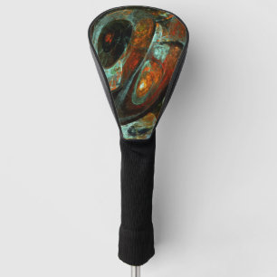 Time Split Abstract Art Golf Head Cover