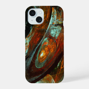 Time Split Abstract Art iPhone 15 Case
