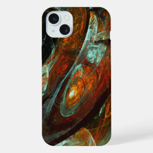 Time Split Abstract Art iPhone 15 Plus Case