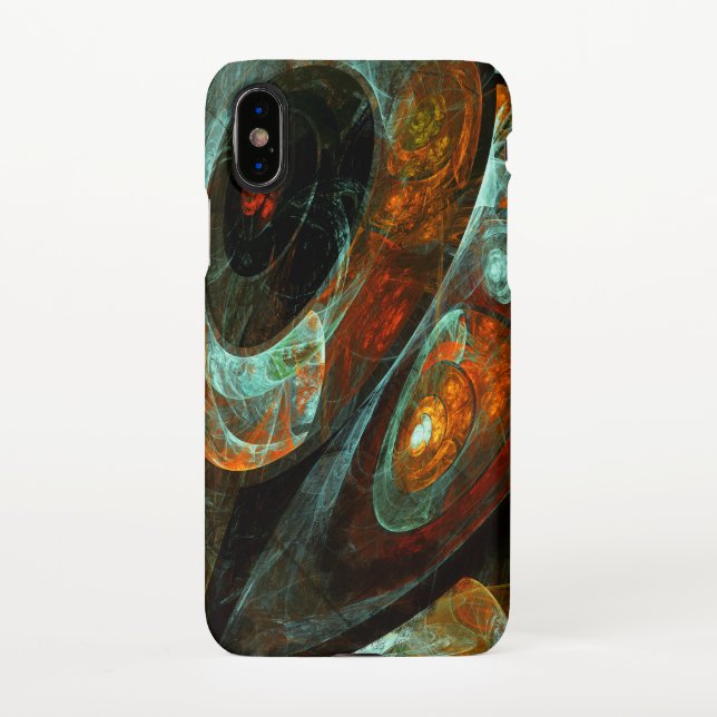 Time Split Abstract Art iPhone Case (Back)