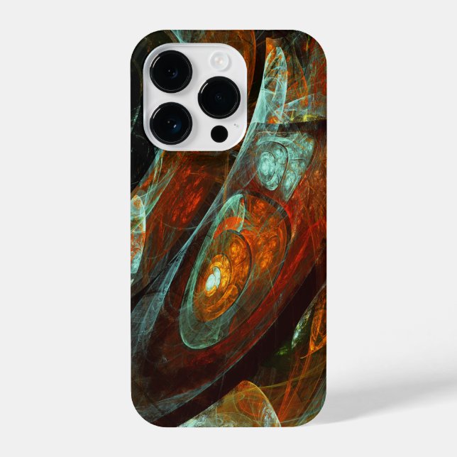 Time Split Abstract Art iPhone Case (Back)
