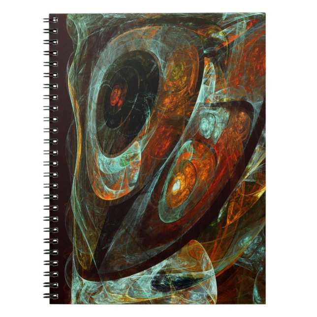 Time Split Abstract Art Notebook (Front)