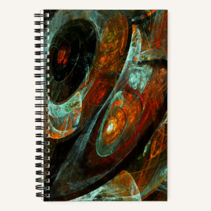 Time Split Abstract Art Notebook