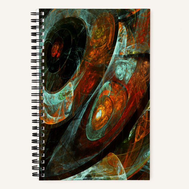 Time Split Abstract Art Notebook (Front)