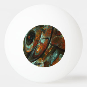 Time Split Abstract Art Ping Pong Ball