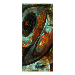Time Split Abstract Art Rack Card