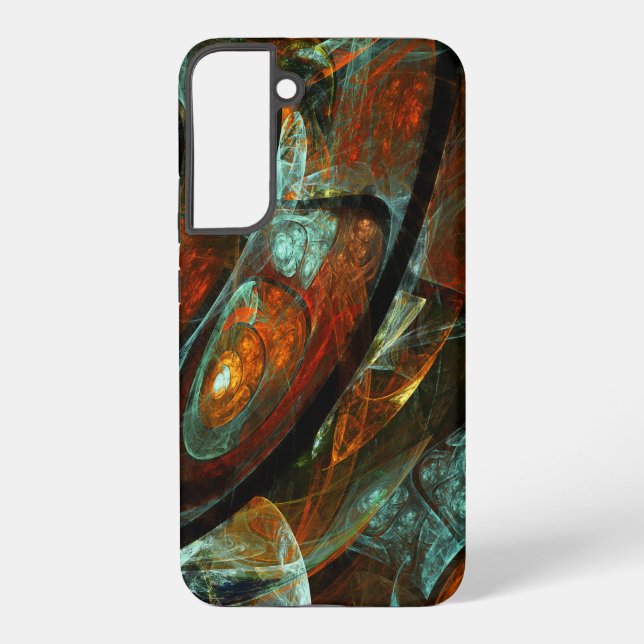 Time Split Abstract Art Samsung Galaxy S22+ Case (Back)