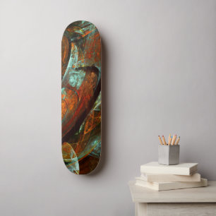 Time Split Abstract Art Skateboard