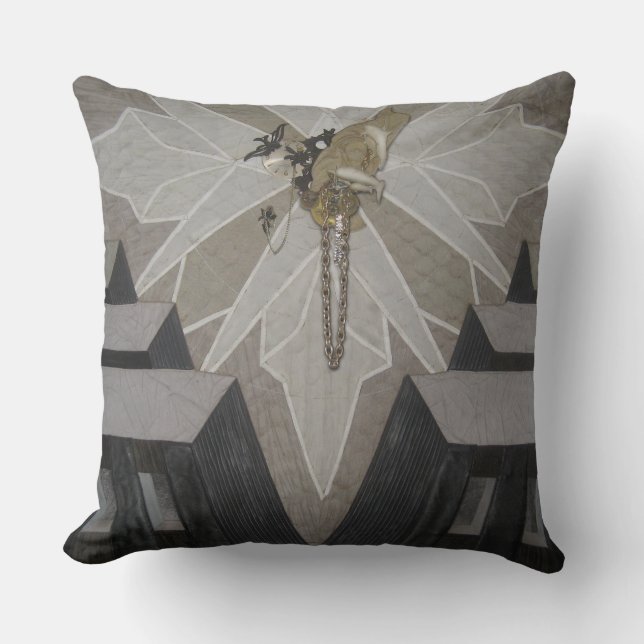 Time square leather look pillow (Front)