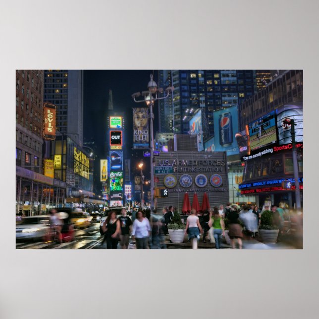 Time Square Night Poster (Front)