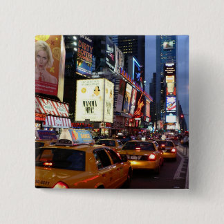 Time Square Taxis 2 Inch Square Button