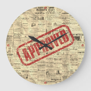 Time Stamped: Vintage Approved Clock