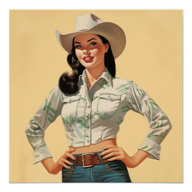 Time-Tested Vintage Love: Wild West Whispers Poster (Front)