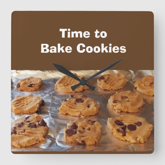 Time to Bake Cookies Wall Clock (Front)