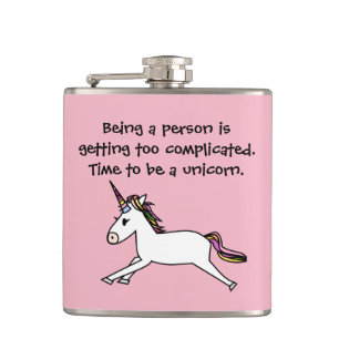 Time to be a unicorn (flask) hip flask