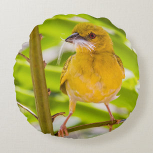 Time to build the nest round pillow