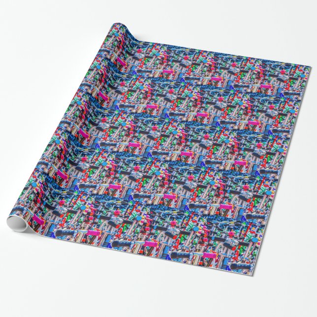 Time To Buy A Scooter Wrapping Paper (Unrolled)