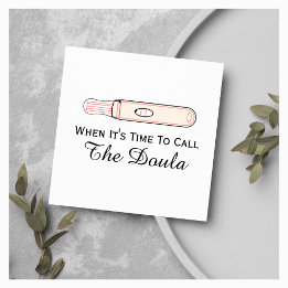 Time To Call Doula Pregnancy Square Business Card