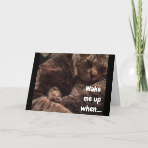 TIME TO CELEBRATE *60th BIRTHDAY* WAKE ME!!! CARD