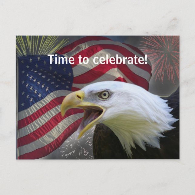 Time to celebrate invitation postcard (Front)