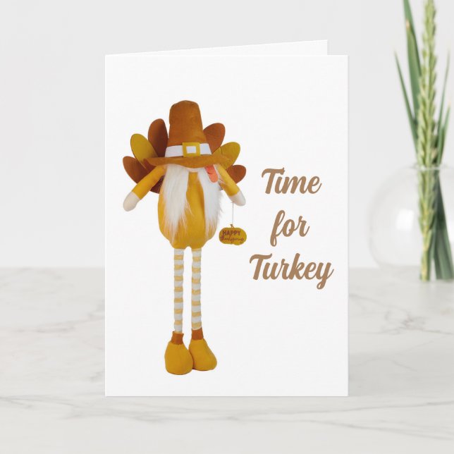**TIME TO CELEBRATE THANKSGIVING TOGETHER** CARD (Front)